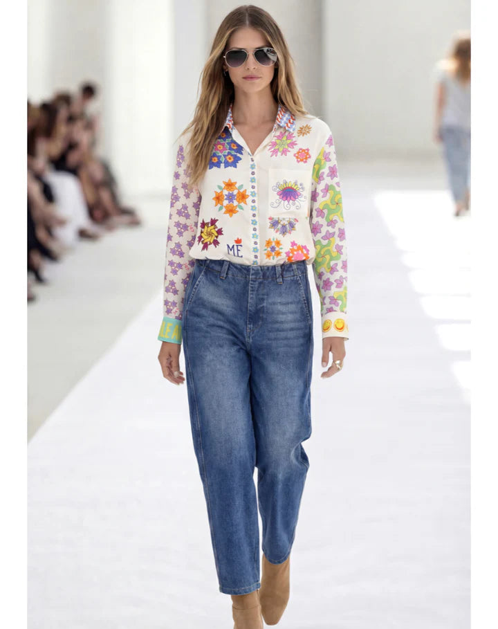 ME369 Isabel Markers Printed Shirt