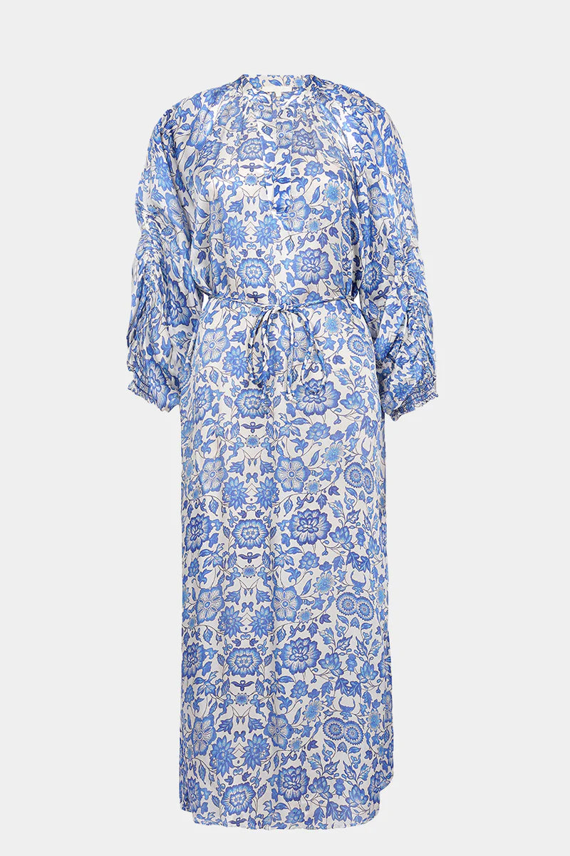 BRDR Tamara Blue Floral Printed Dress