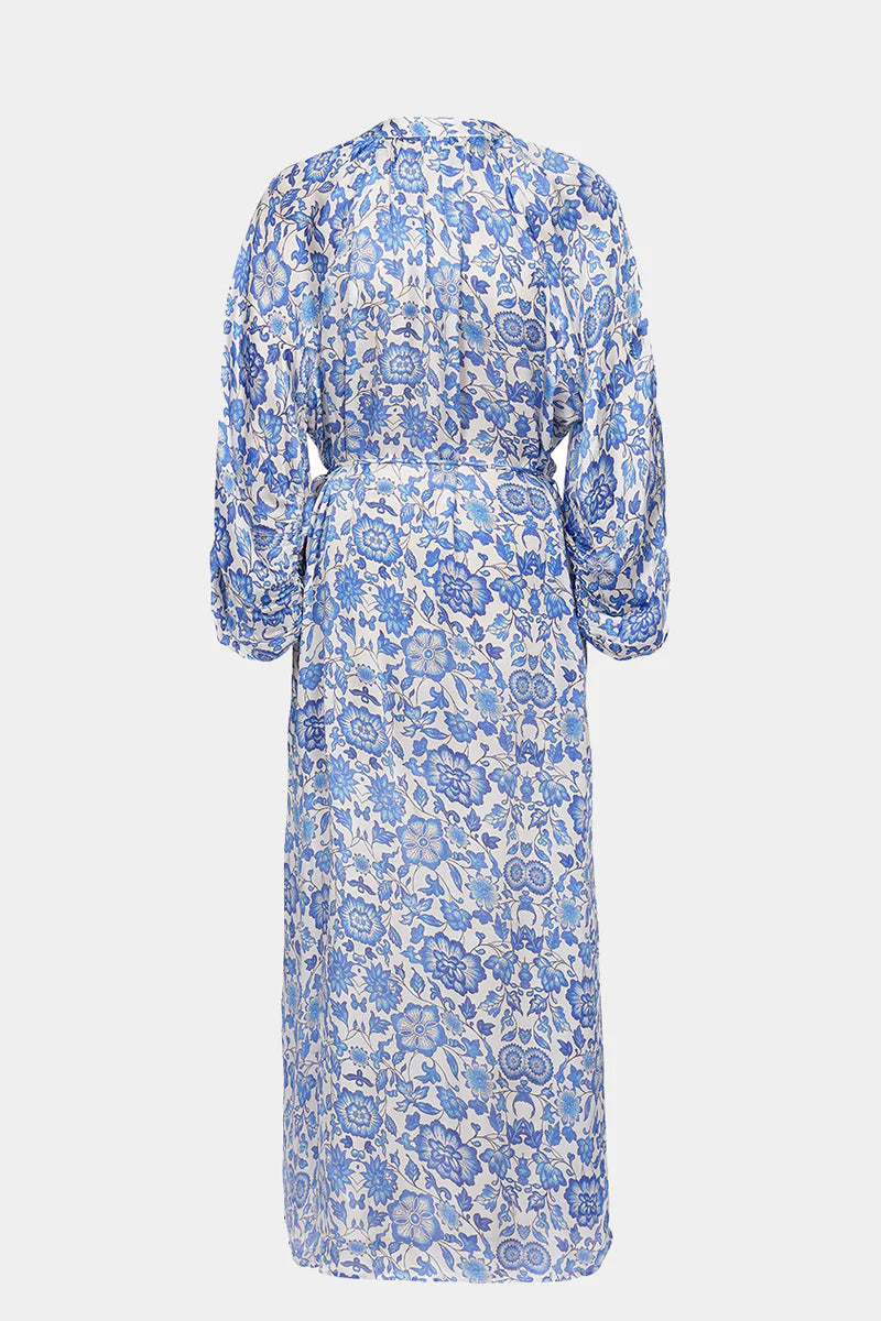 BRDR Tamara Blue Floral Printed Dress