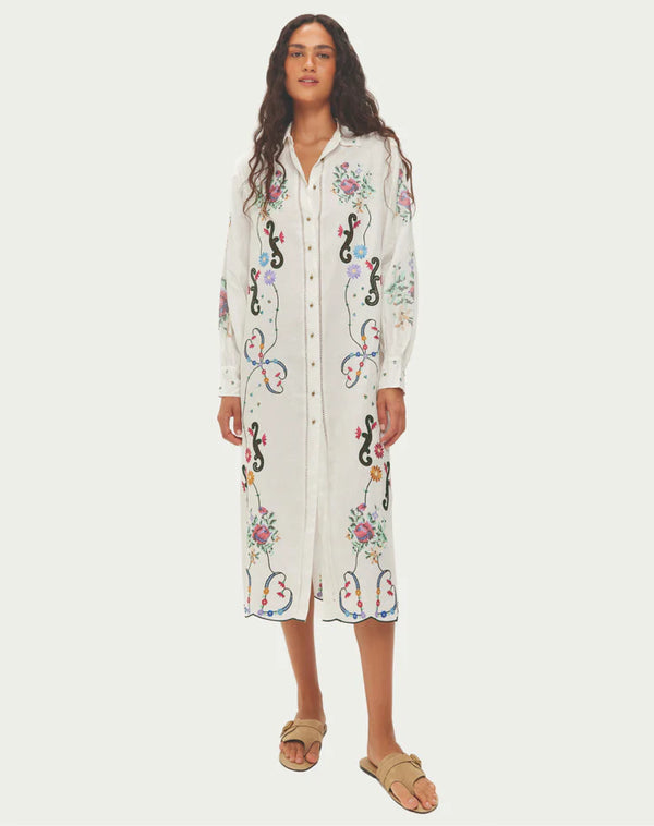 ME369 Daisey Embroidered Dress