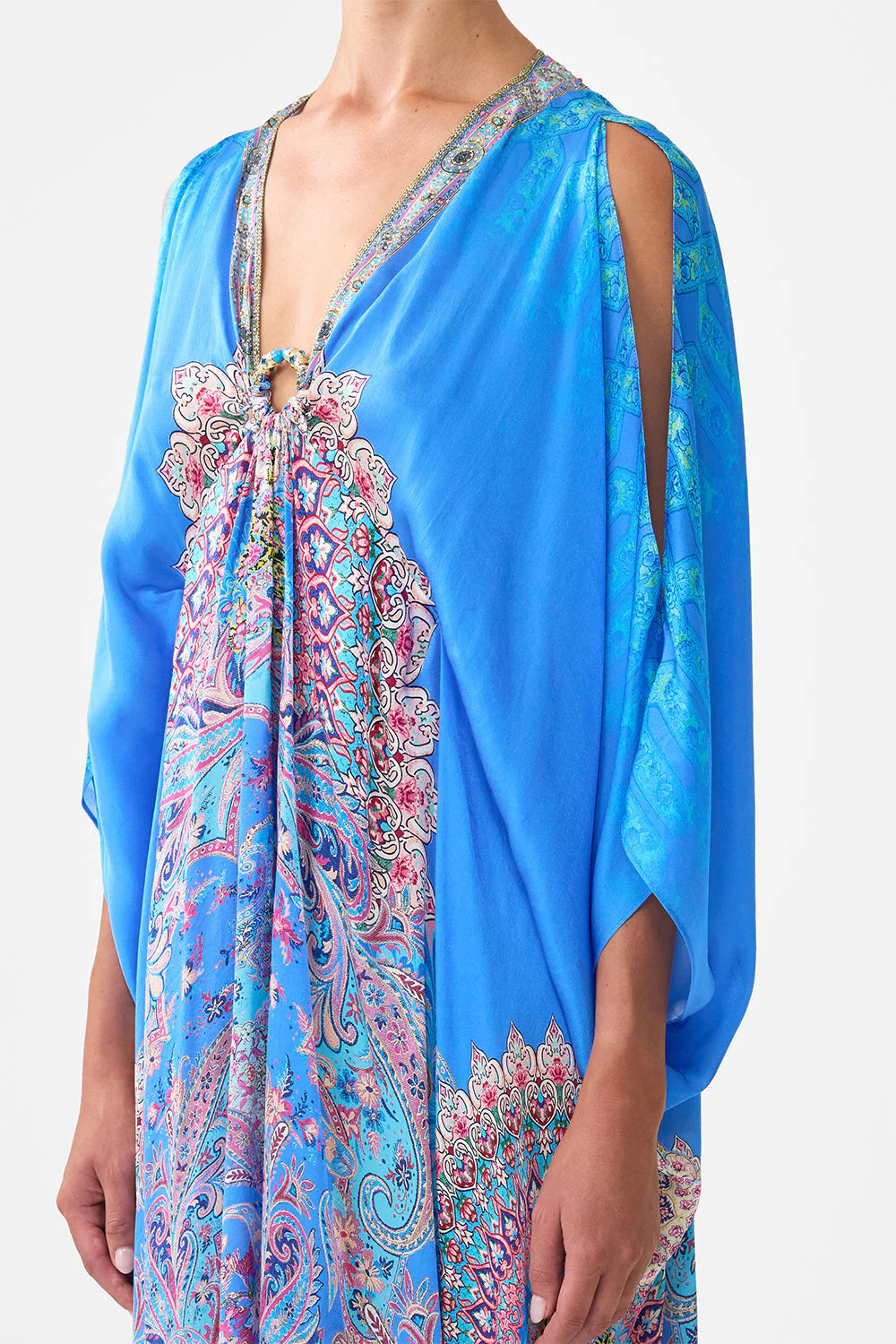 Camilla Footsteps In Folklore Short Kaftan With Hardware