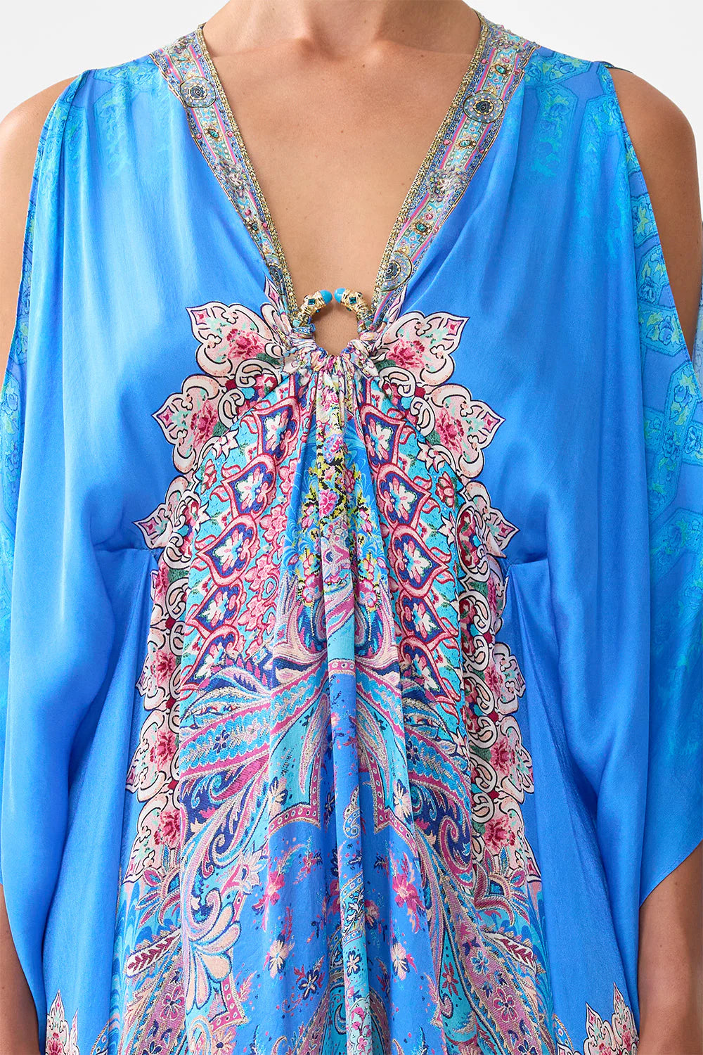 Camilla Footsteps In Folklore Short Kaftan With Hardware