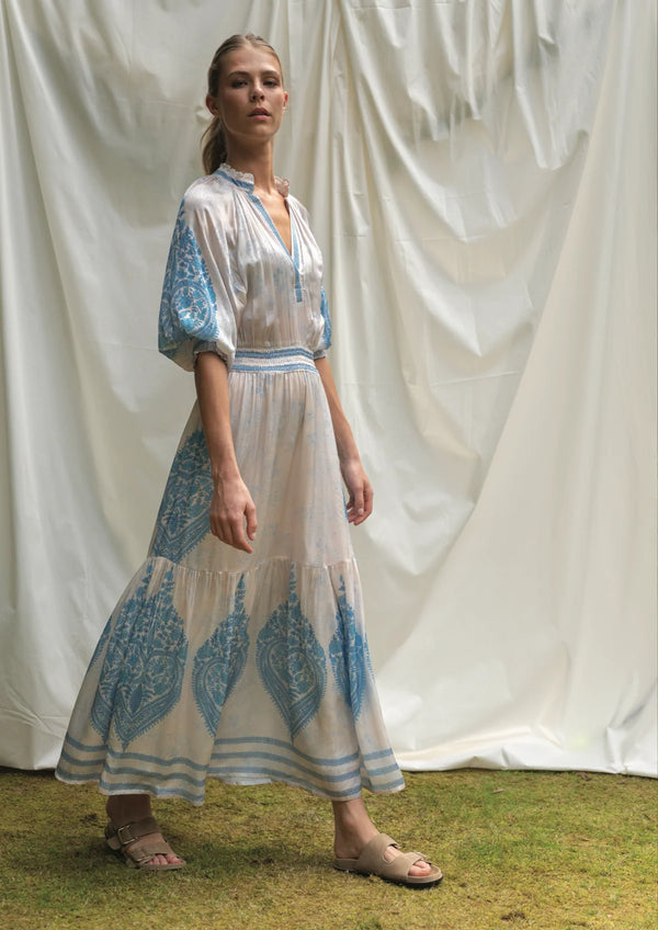 BRDR Hycinth Airy Blue Mix Dress