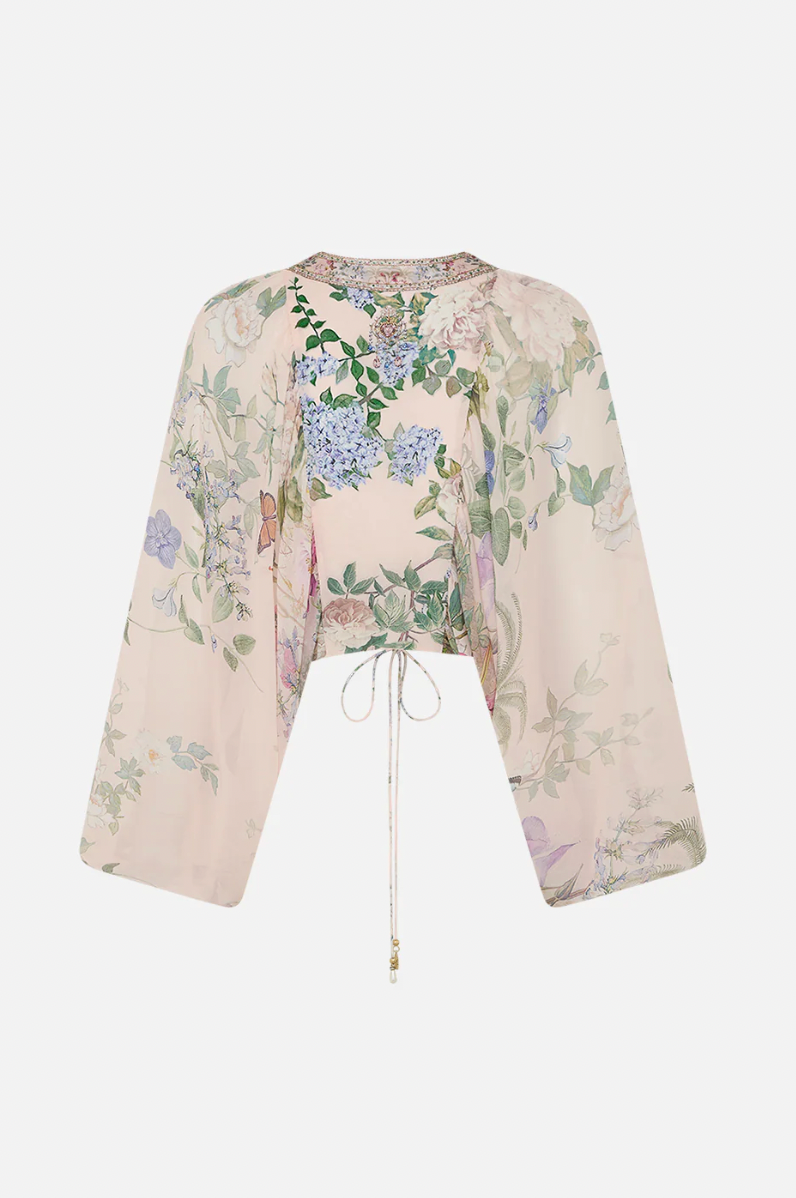 Camilla Palacio Playground Lace Up Blouse