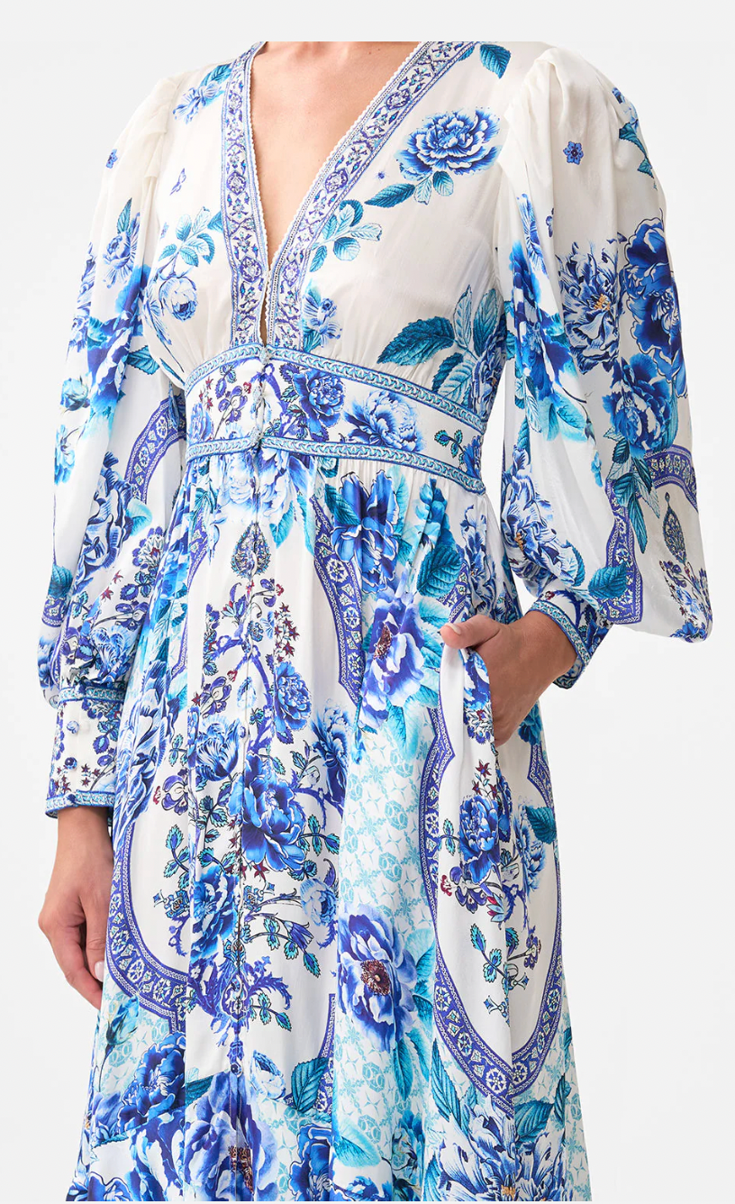Camilla Button front dress