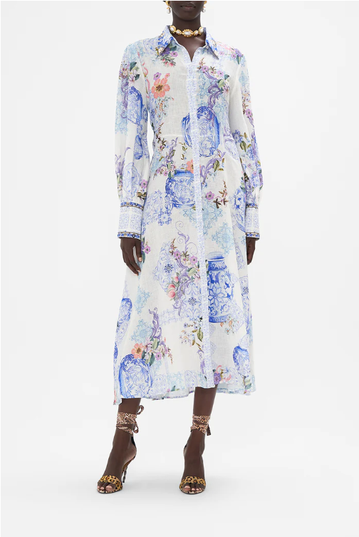 Camilla Waist Tie Shirt Dress