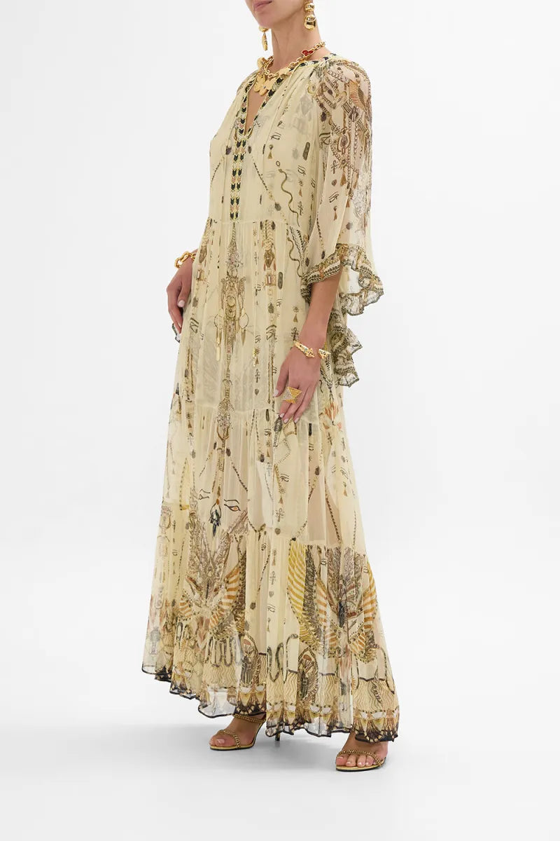 Camilla Gateway To The Afterlife Wide Sleeve Gathered Dress