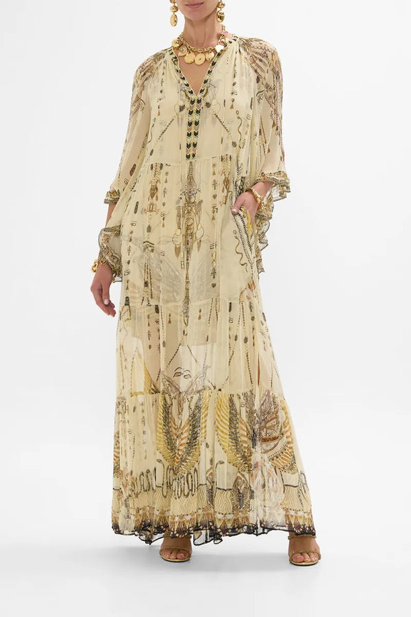 Camilla Gateway To The Afterlife Wide Sleeve Gathered Dress